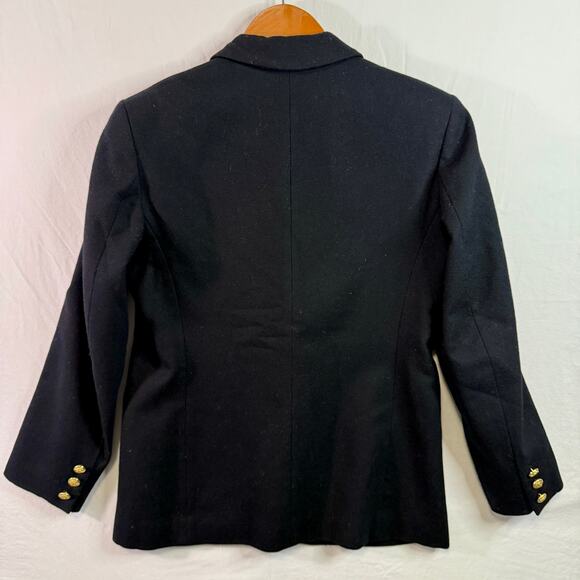 Pendleton Wool Blazer Size 4 Petite Black 100% Virgin Wool - Picture 8 of 8